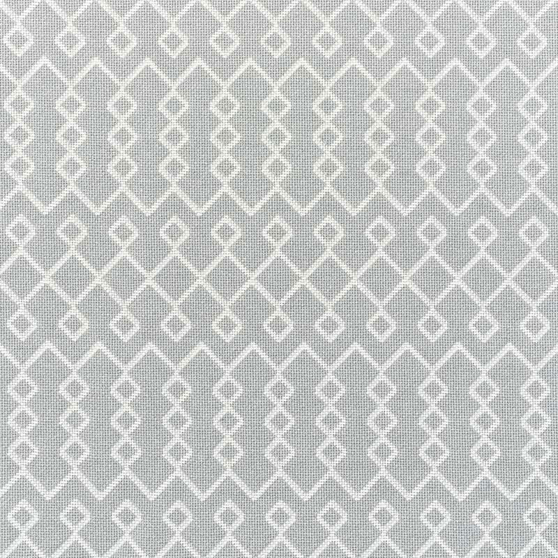 Schumacher Bricolette Grey Fabric Sample 72112
