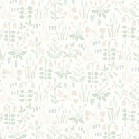 Schumacher Strawberry Field Ivory Wallpaper 7217