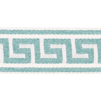 Schumacher Ganton Tape Indoor/Outdoor Teal Trim 72396