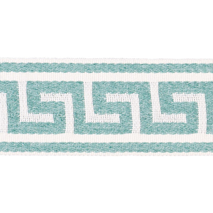 Schumacher Ganton Tape Indoor/Outdoor Teal Trim 72396