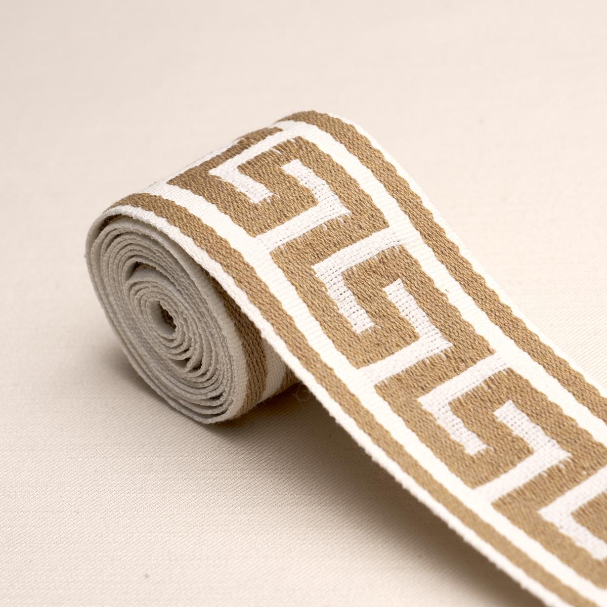 Schumacher Ganton Tape Indoor/Outdoor Brown Trim 72399