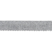 Schumacher Eubie Lip Cord Indoor/Outdoor Grey Trim 72423