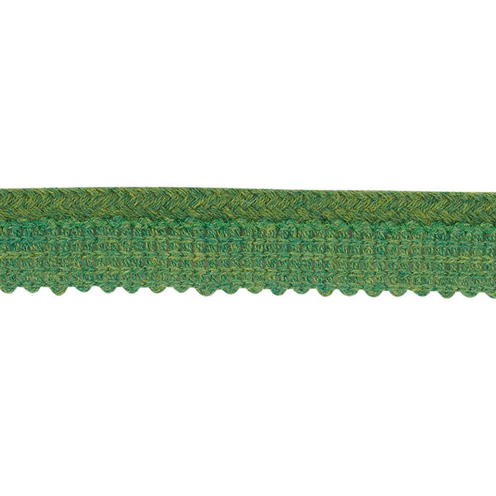 Schumacher Eubie Lip Cord Indoor/Outdoor Green Trim 72424