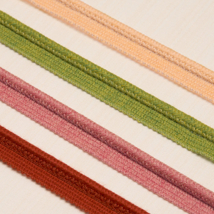 Schumacher Eubie Lip Cord Indoor/Outdoor Pink Trim 72429