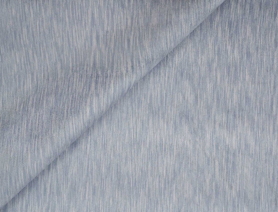 Jim Thompson Stried Velvet Blue Ice Fabric Sample JT013846003