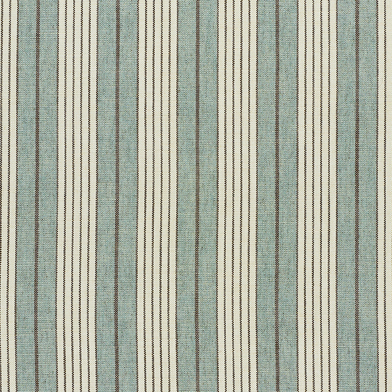 Schumacher Horst Stripe Sky Fabric Sample 72603