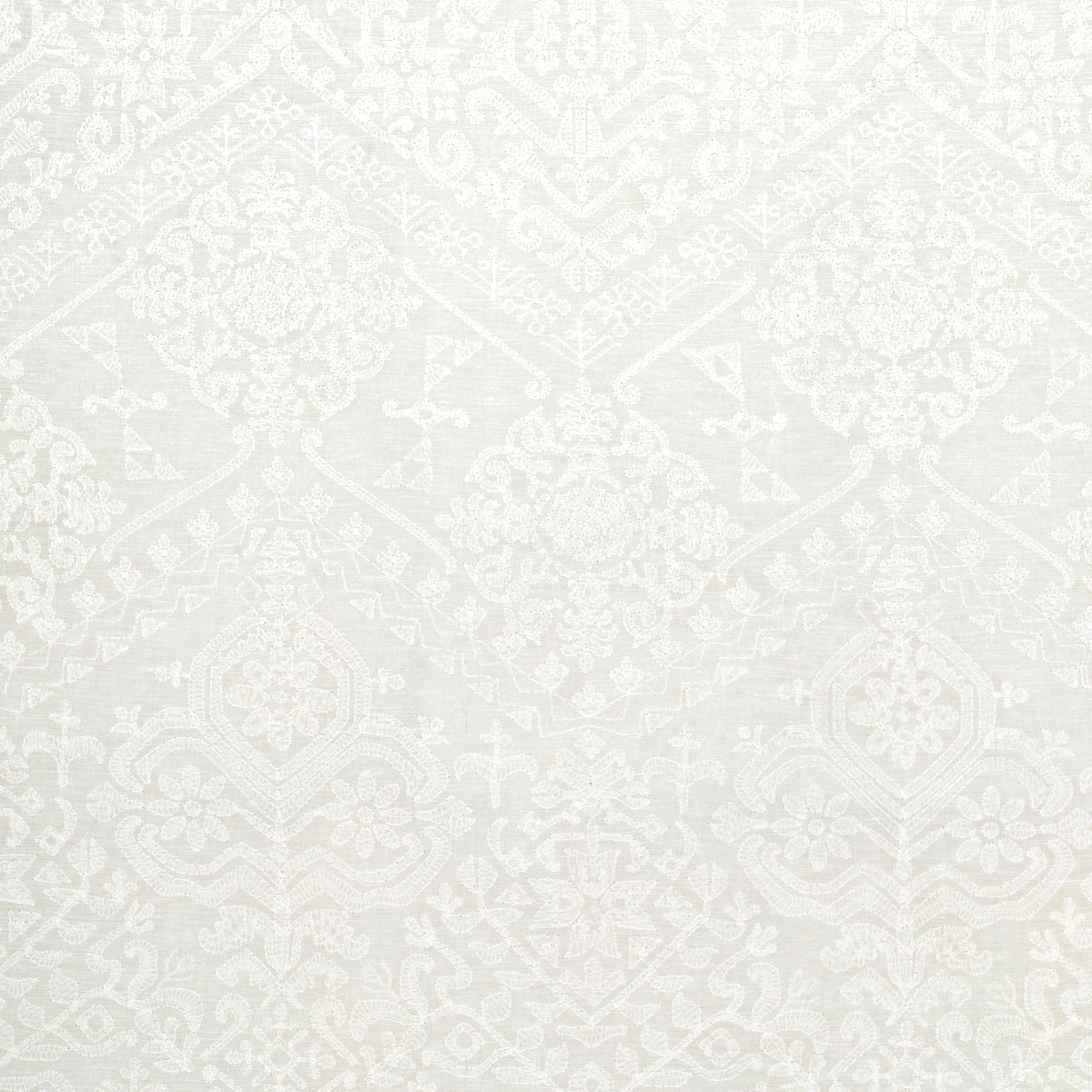 Schumacher Camilla Sheer Ivory Fabric 72660