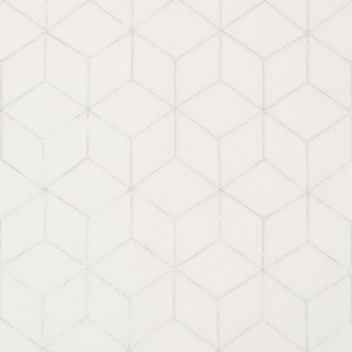 Schumacher Atria Sheer Silver Fabric 72670