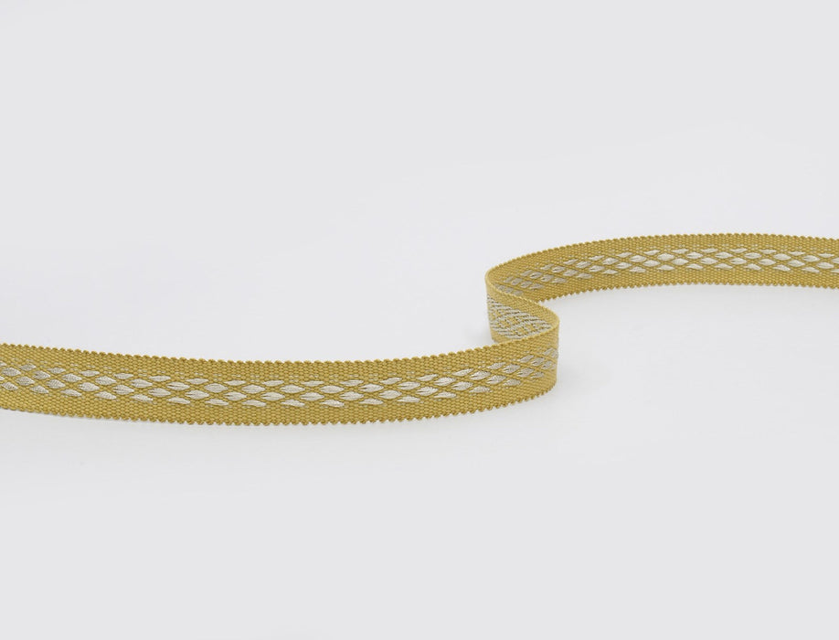 Jim Thompson Ikat Diamonds Tape  Camel Trim Sample JT030061004