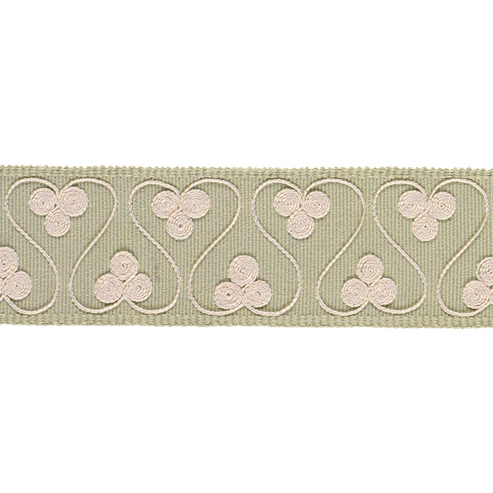 Schumacher Coquette Tape Celadon Trim Sample 72744