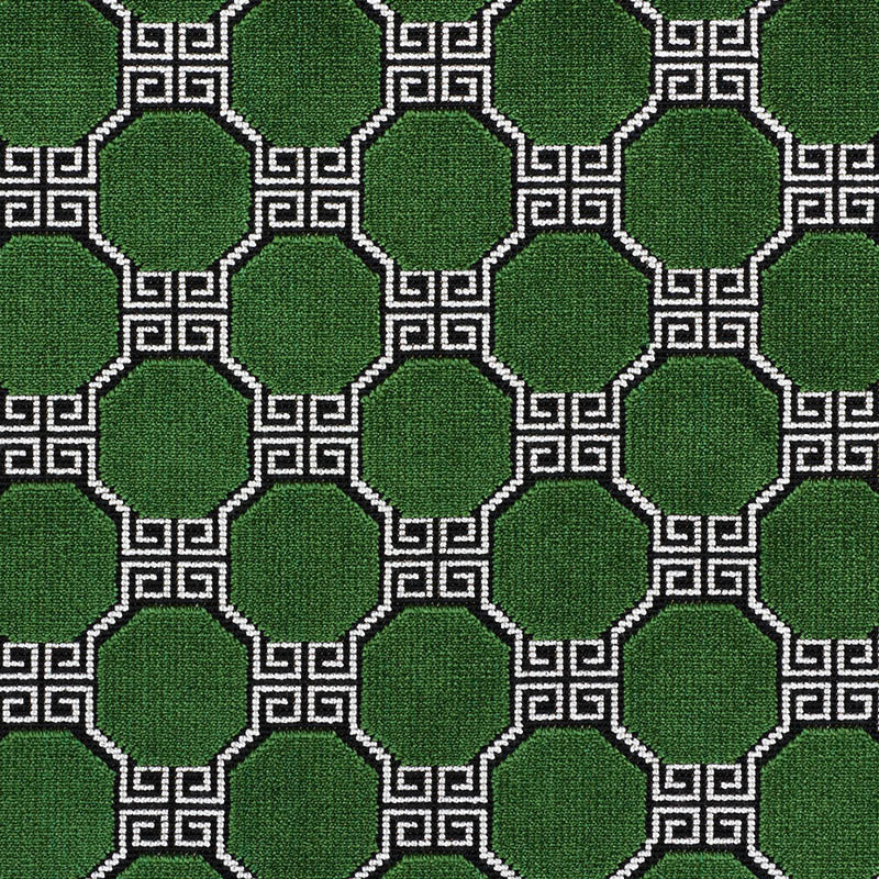 Schumacher Octavia Velvet Emerald Fabric Sample 72792