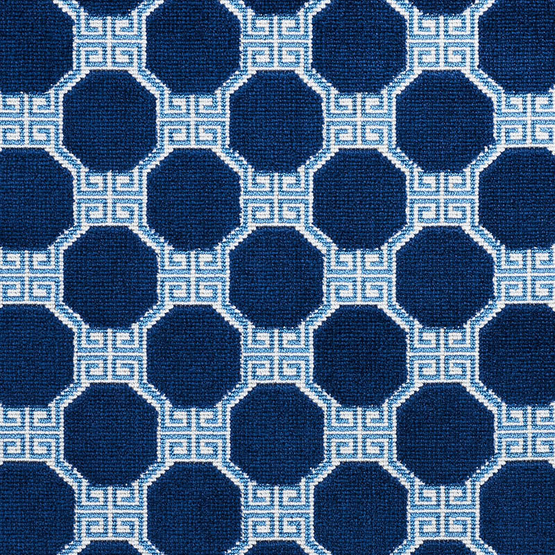 Schumacher Octavia Velvet Sapphire Fabric Sample 72793
