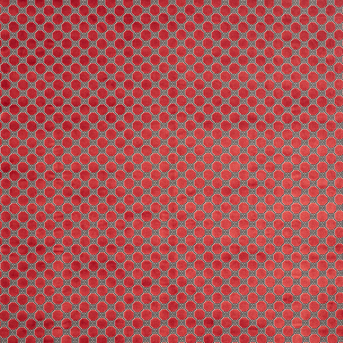Schumacher Octavia Velvet Ruby Fabric Sample 72796