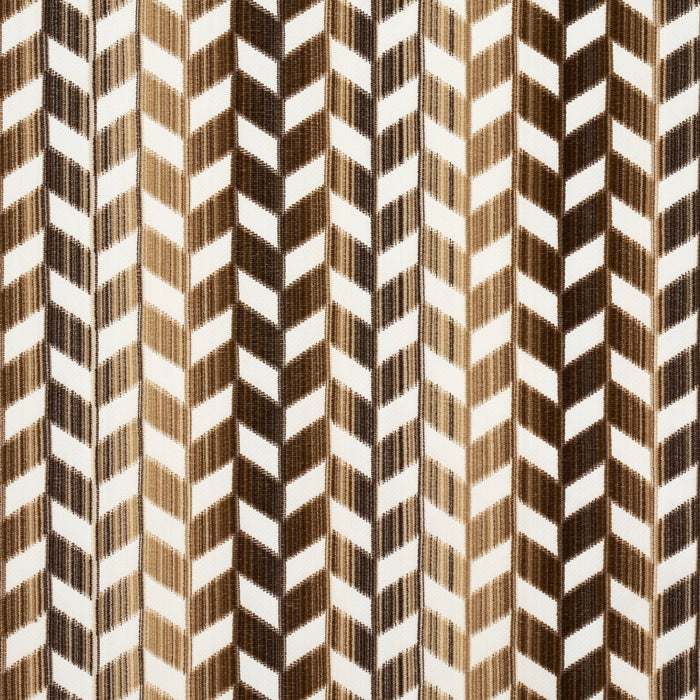 Schumacher Chevron Strie Velvet Gold Fabric 72816