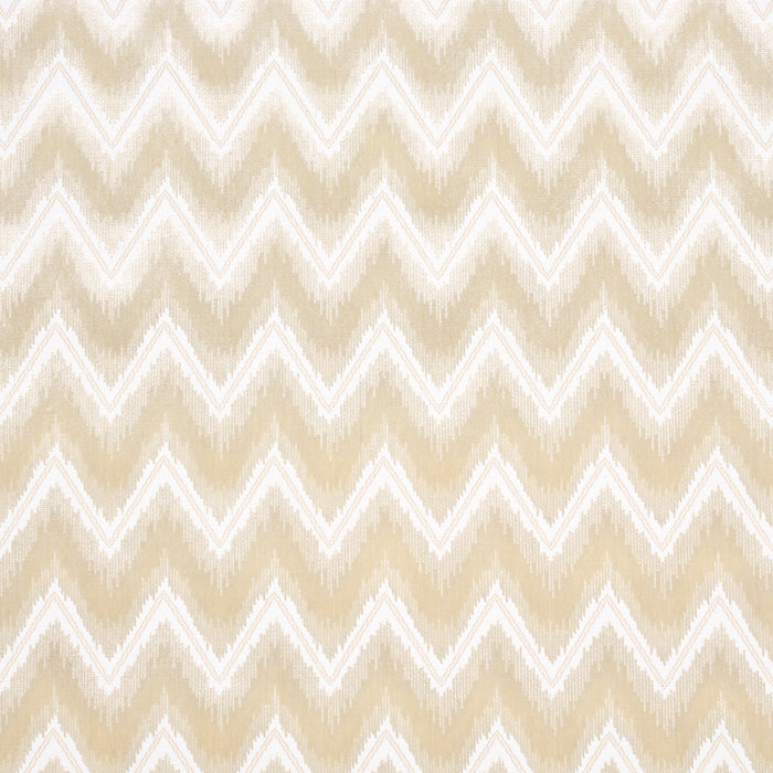 Schumacher Chevron Velvet Champagne Fabric 72844