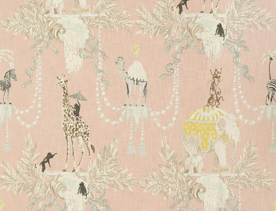 No.9 Thompson Monkey Business Blush Fabric N9012304004