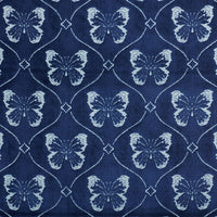 Schumacher Papillon Velvet Sapphire Fabric 72962