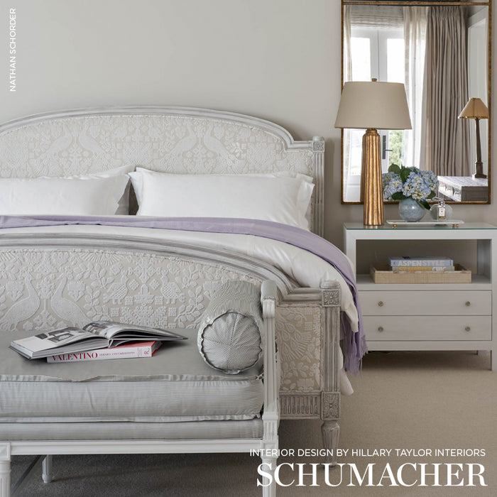 Schumacher Pavone Velvet Opal Fabric 72971