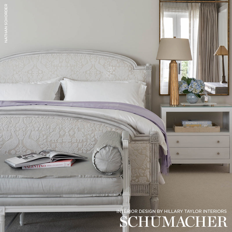 Schumacher Pavone Velvet Opal Fabric Sample 72971