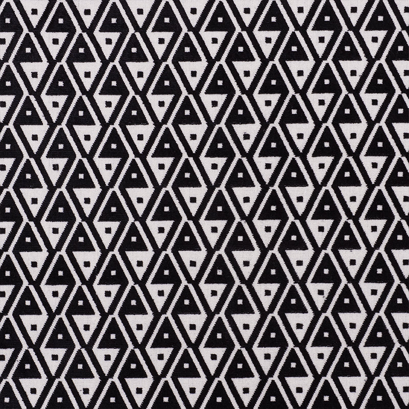 Schumacher Hoffmann Velvet Onyx Fabric Sample 72992