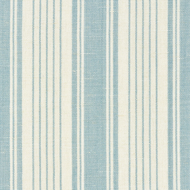 Schumacher Ojai Stripe China Blue Fabric 73001