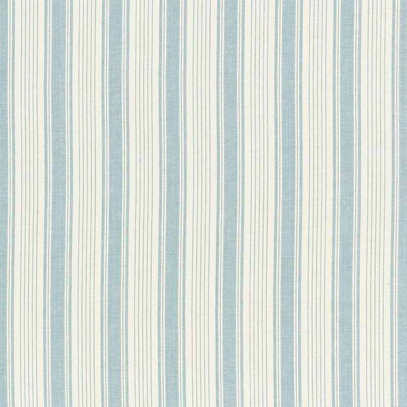 Schumacher Ojai Stripe China Blue Fabric 73001
