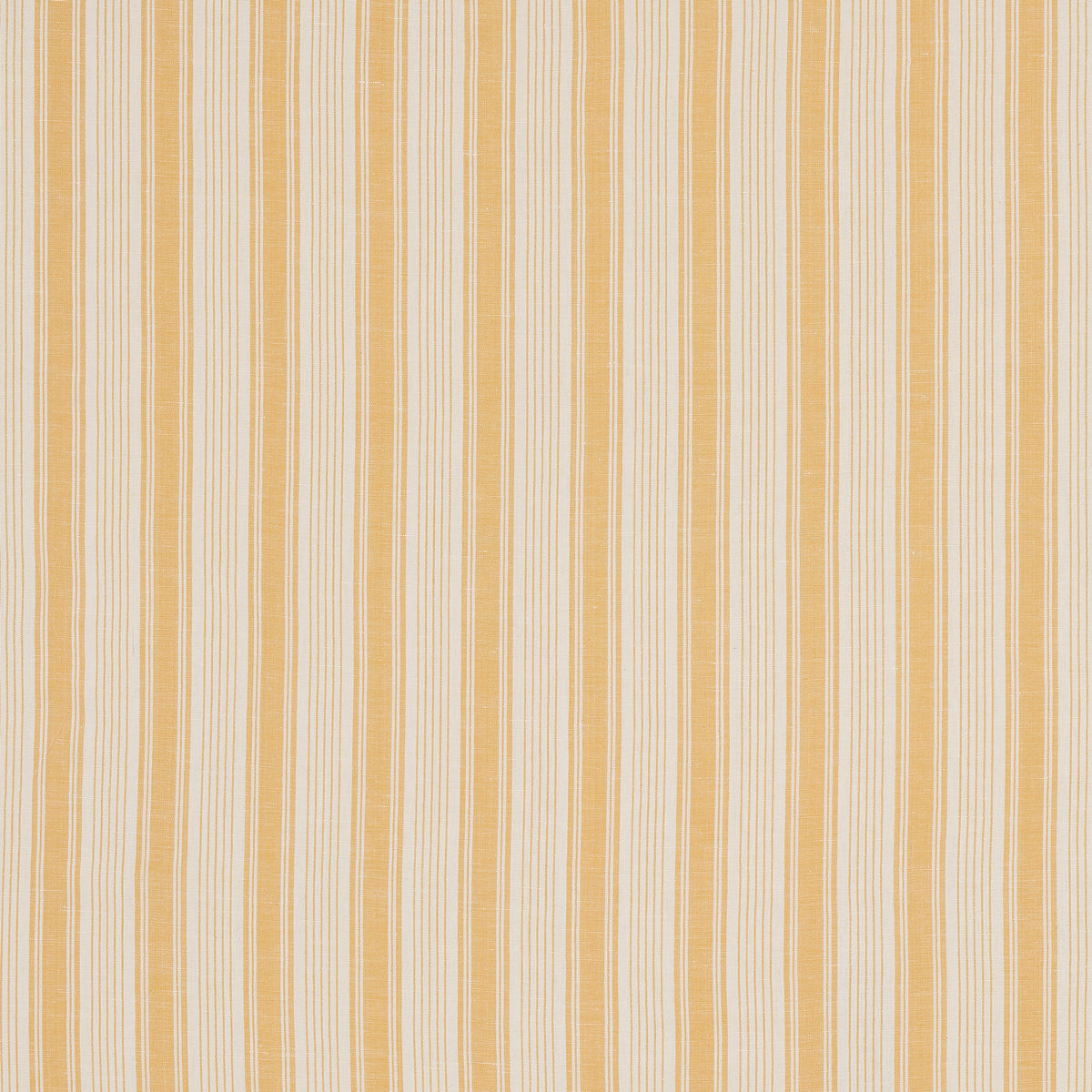 Schumacher Ojai Stripe Yellow Fabric Sample 73006