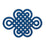 Schumacher Good Luck Knot Applique Sapphire Trim 73052