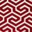 Schumacher Ming Fret Velvet Red Fabric 73105
