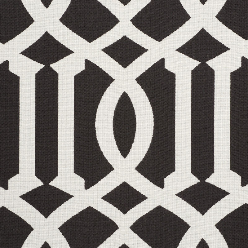 Schumacher Imperial Trellis Indoor/Outdoor Black 73162 Fabric | 40% Off ...