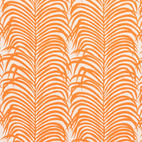 Schumacher Zebra Palm Indoor/Outdoor Orange Fabric 73172