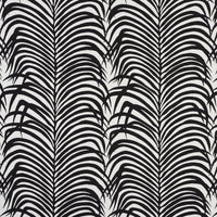 Schumacher Zebra Palm Indoor/Outdoor Black Fabric 73173