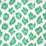 China Seas Zizi Leopard Aqua Fabric Sample 7325-04W