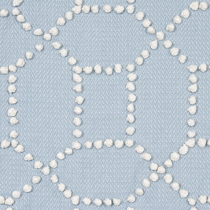 Schumacher Vento Embroidery Sky Fabric 73282