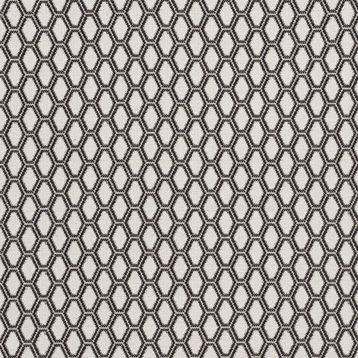 Schumacher Beehive Graphite Fabric 73422