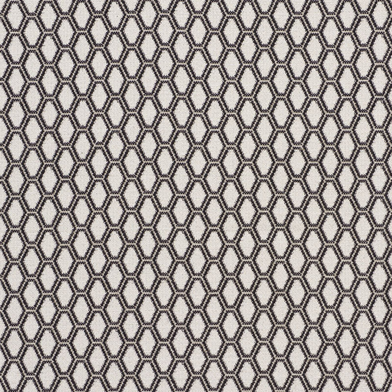 Schumacher Beehive Graphite Fabric Sample 73422