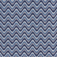 Schumacher Bargello Wave Blue Fabric 73440