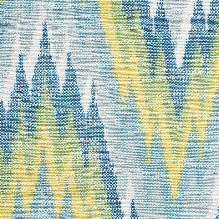 Schumacher Ibiza Flamestitch Pool Fabric 73460