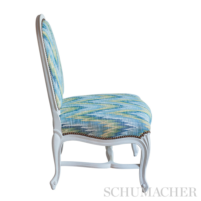 Schumacher Ibiza Flamestitch Pool Fabric 73460