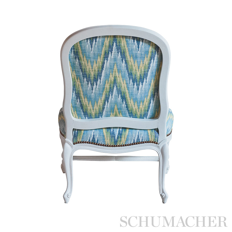 Schumacher Ibiza Flamestitch Pool Fabric 73460
