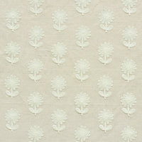 Schumacher Paley Embroidery Natural Fabric 73482