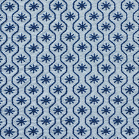 Schumacher Gigi Embroidery Blue Fabric 73492