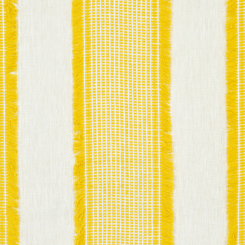 Schumacher Tulum Casement Yellow Fabric 73593