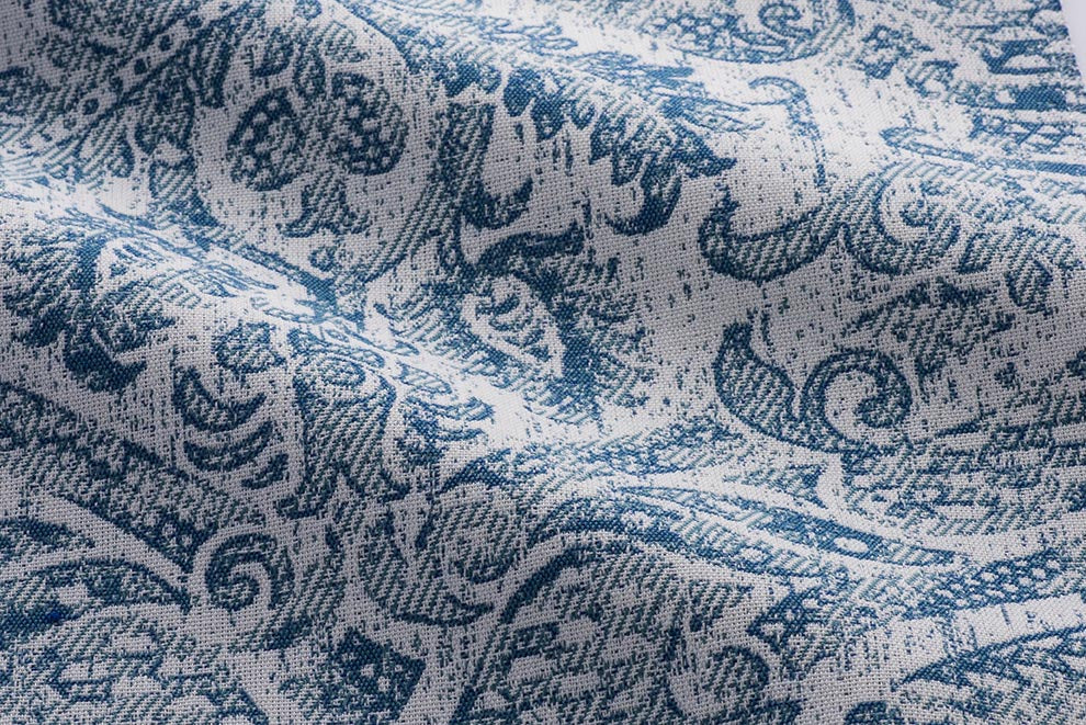 Perennials Go For Baroque Delft Fabric 736-391