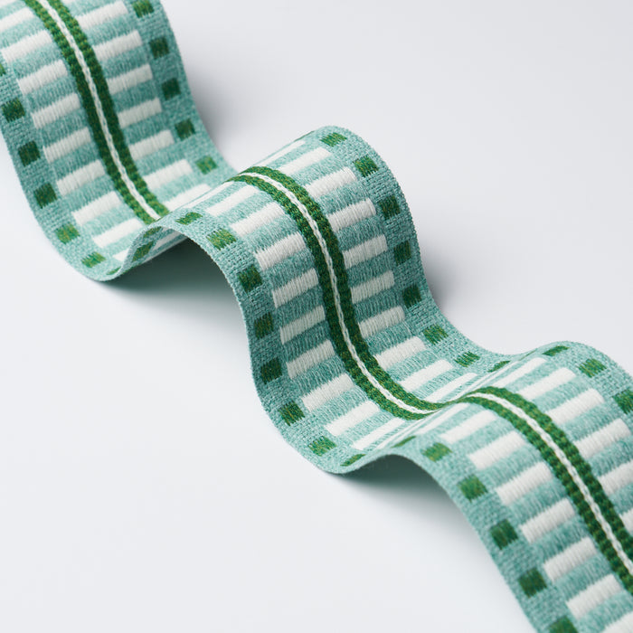 Schumacher Jacobsen Tape Indoor/Outdoor Mineral Trim Sample 73635