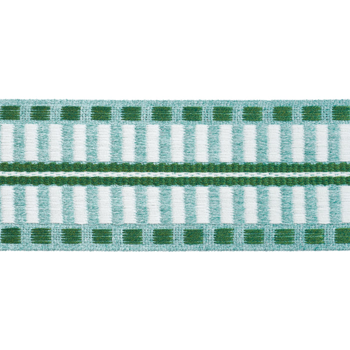 Schumacher Jacobsen Tape Indoor/Outdoor Mineral Trim Sample 73635