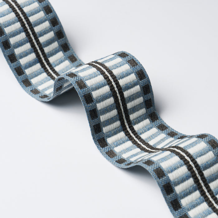 Schumacher Jacobsen Tape Indoor/Outdoor Slate Trim 73637