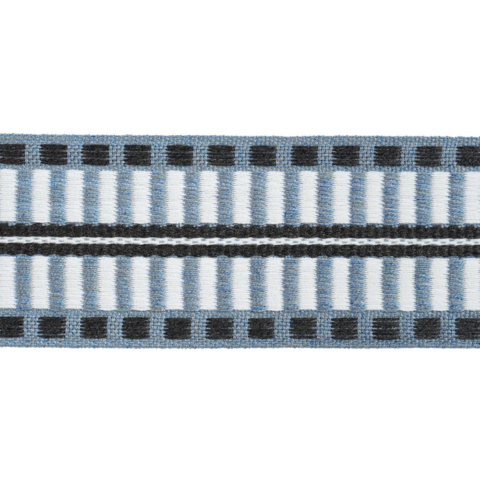 Schumacher Jacobsen Tape Indoor/Outdoor Slate Trim 73637