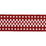 Schumacher Marta Tape Indoor/Outdoor Red Trim Sample 73658
