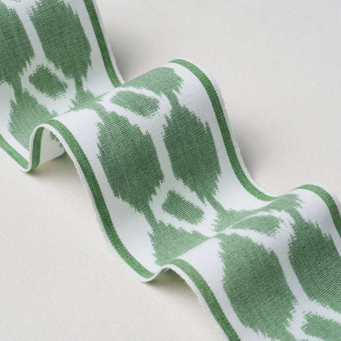 Schumacher Telia Tape Green Trim Sample 73698